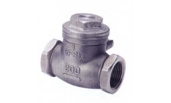 H14W不锈钢螺纹旋启式止回阀